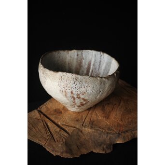 二代 加藤春鼎 志野大鉢 共箱 P256｜骨董店 のびる 古美術 骨董 和風