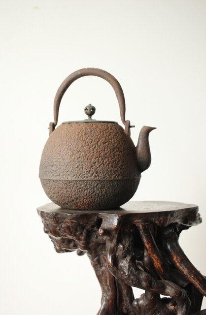 名越昌晴 大日本釜師長 鉄瓶/湯沸 M371｜骨董店 のびる 古美術 骨董