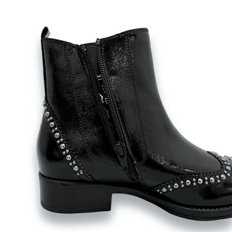 送料無料】Gabor ガボール サイドゴア ブーツ スタッズ ファスナー