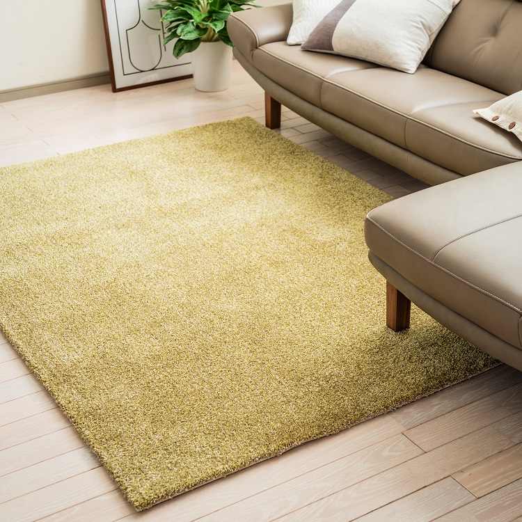 オリジナルラグ 140×200cm シアーミックスカット マスタード 通販