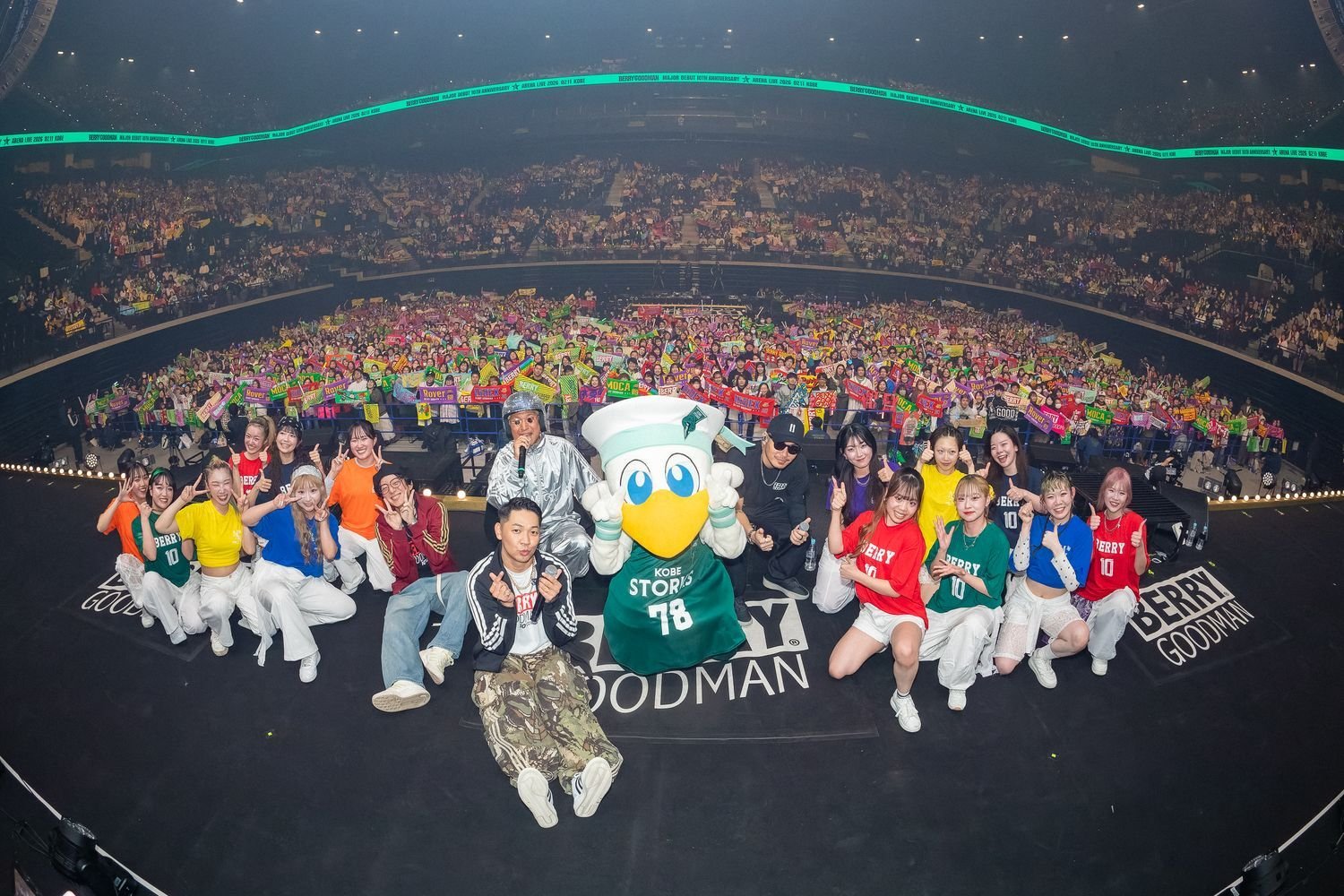 ベリーグッドマン、メジャーデビュー10周年を満員のGLION ARENA KOBEで