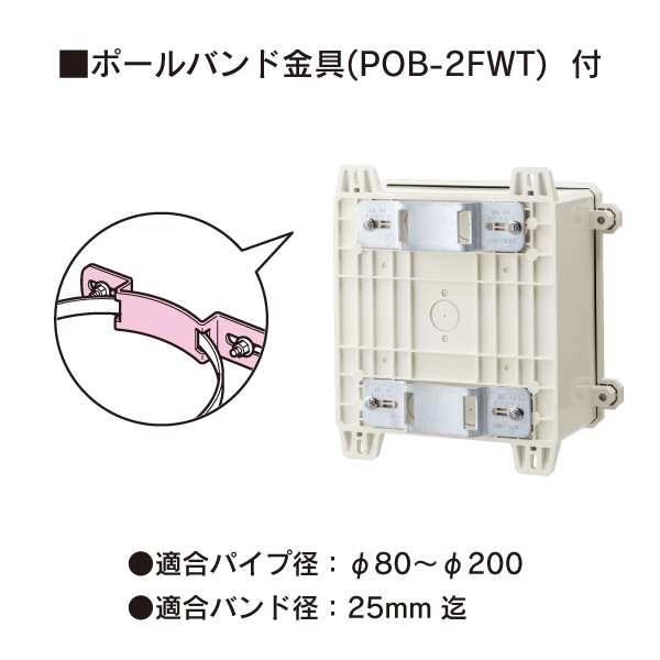 未来工業】防犯カメラ取付四角ボックス_2010FPJの通販|工事資材のプロ