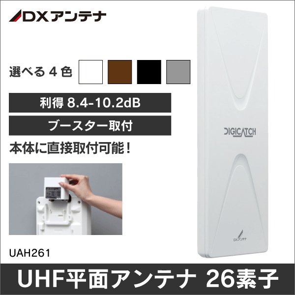 DXアンテナ】 UHF平面アンテナ 26素子【オフホワイト】UAH261(W)|e431