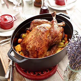 ストウブ ピコ・ココット オーバル 27cm ブラック(40500-271