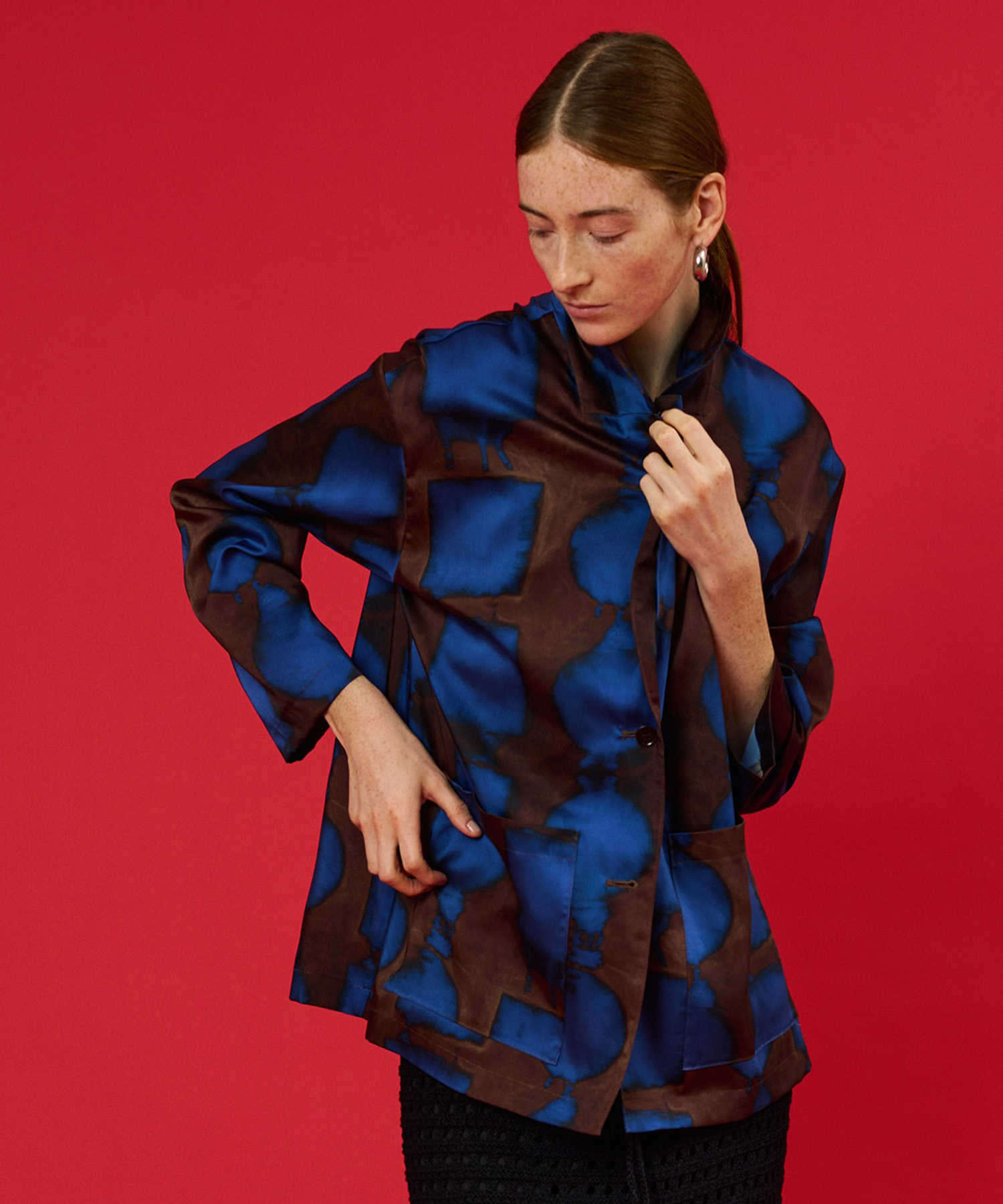 Pattern art プリントジャケット ｜ハウス オブ ロータス＜HOUSE OF