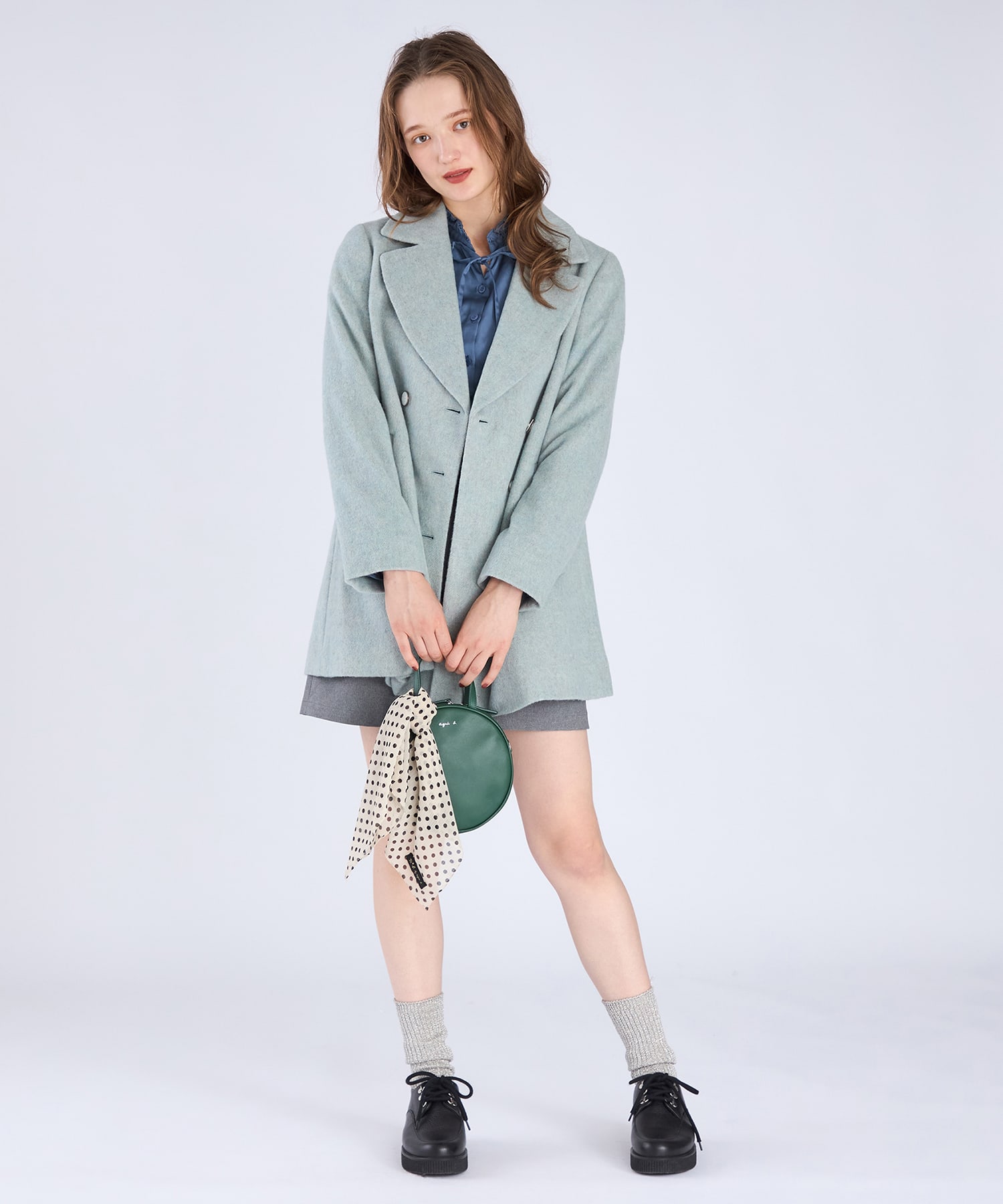 シャギー ピーコート ｜To b. by agnès b.（トゥービー バイ