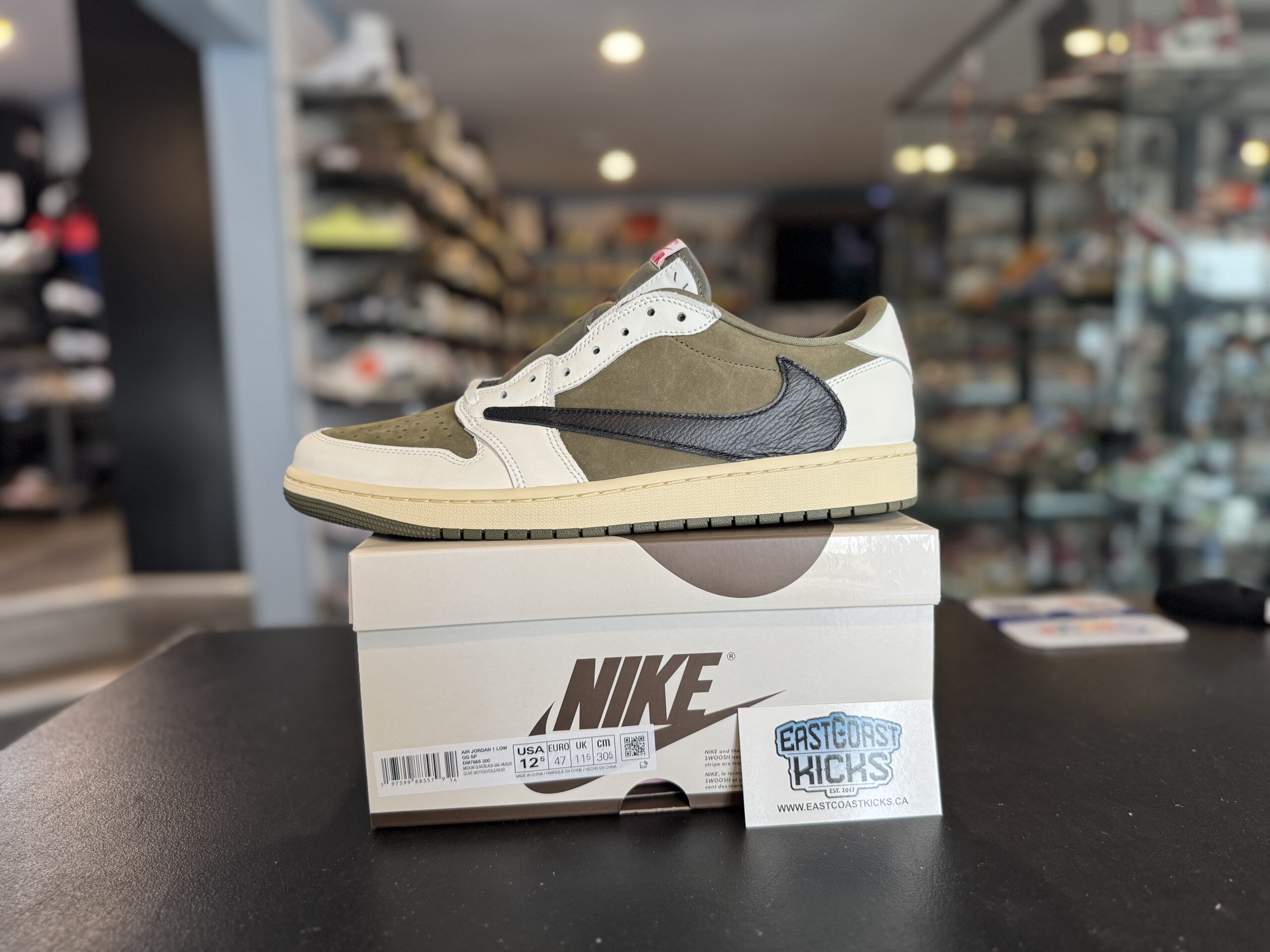 Jordan 1 Retro Low OG SP Travis Scott Medium Olive Size 12.5