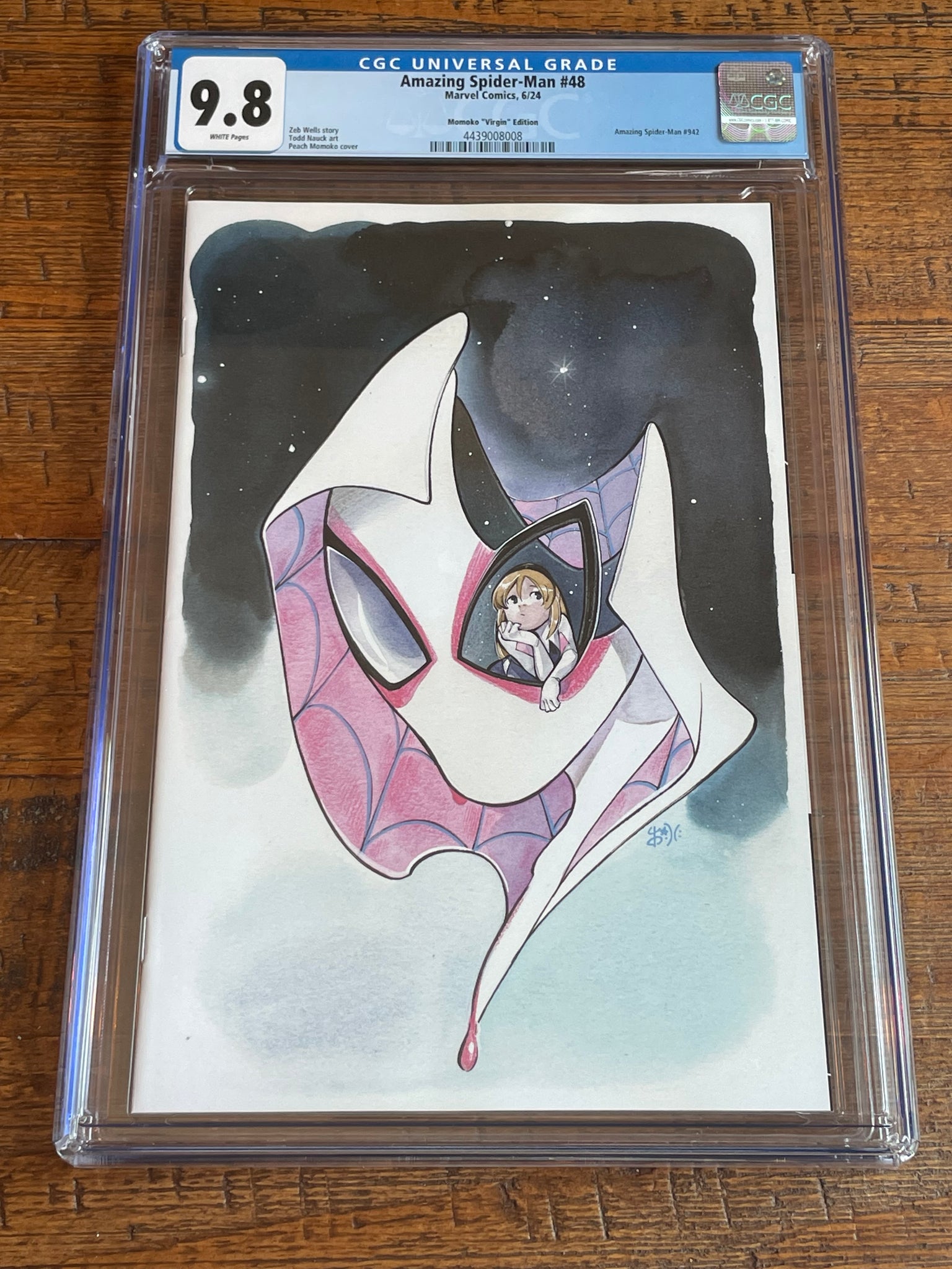 AMAZING SPIDER-MAN #48 CGC 9.8 PEACH MOMOKO 1:100 RI VIRGIN