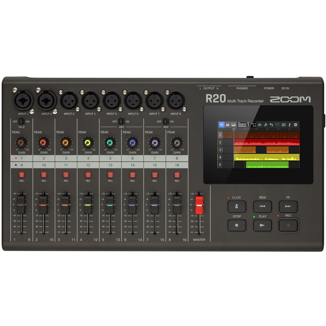 Zoom R20 16-Track, 8-Channel Recorder and Audio Interface w