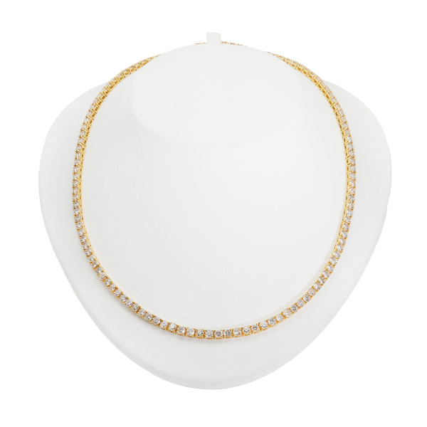 K18ホワイトゴールド ダイヤモンド ネックレス J282834 | ユキザキ