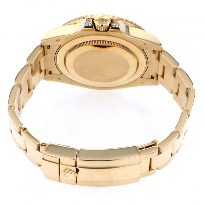 ロレックス GMTマスターII 116758SARU.BKDTOブラック イエローゴールド