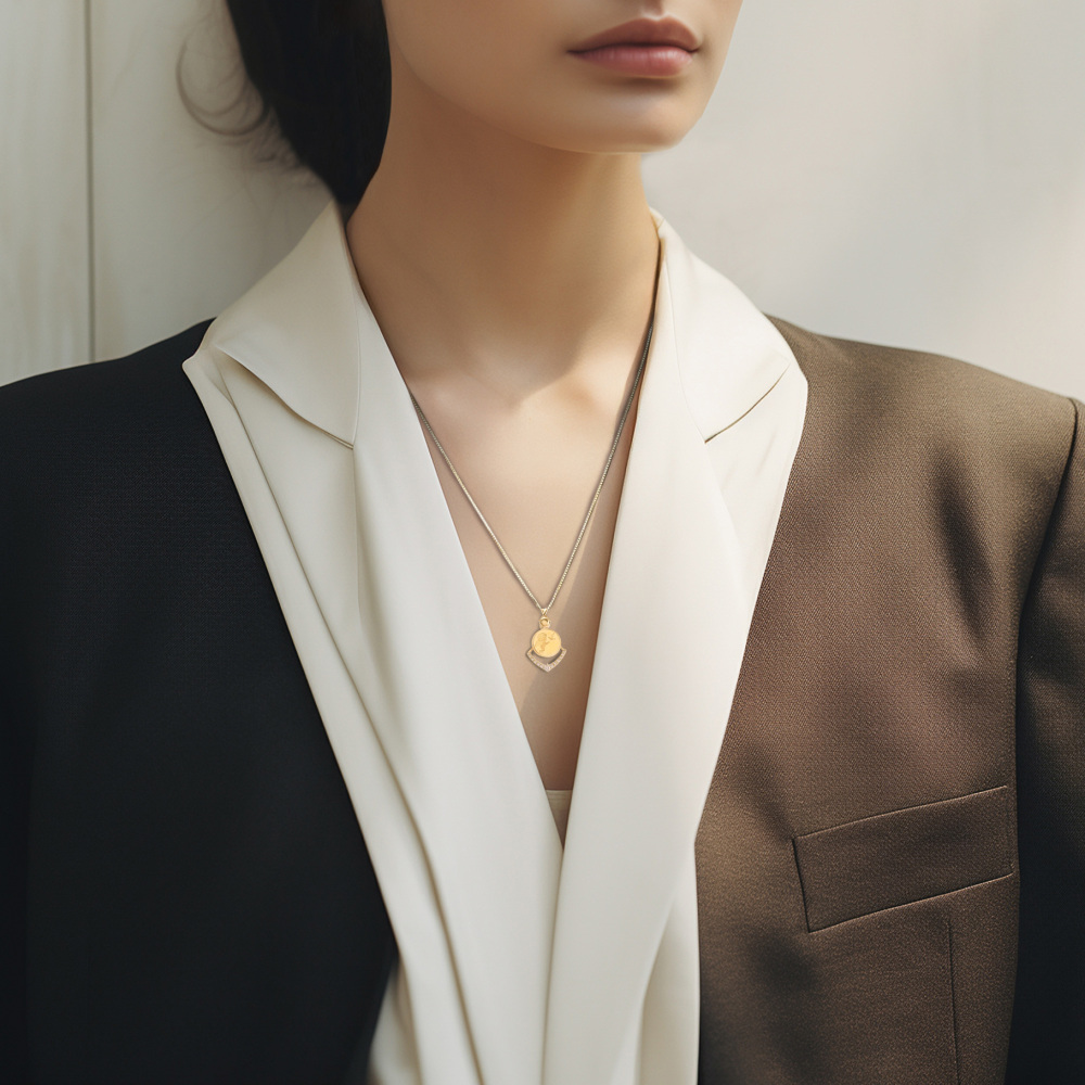 K24イエローゴールド K18イエローゴールド ダイヤモンド コイン