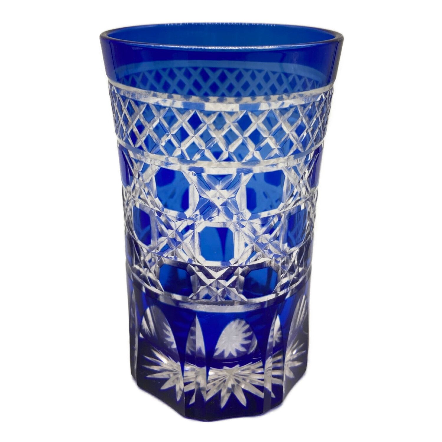 YAMASAKIガラス 切子 ブルー 薩摩切子｜トレファクONLINE