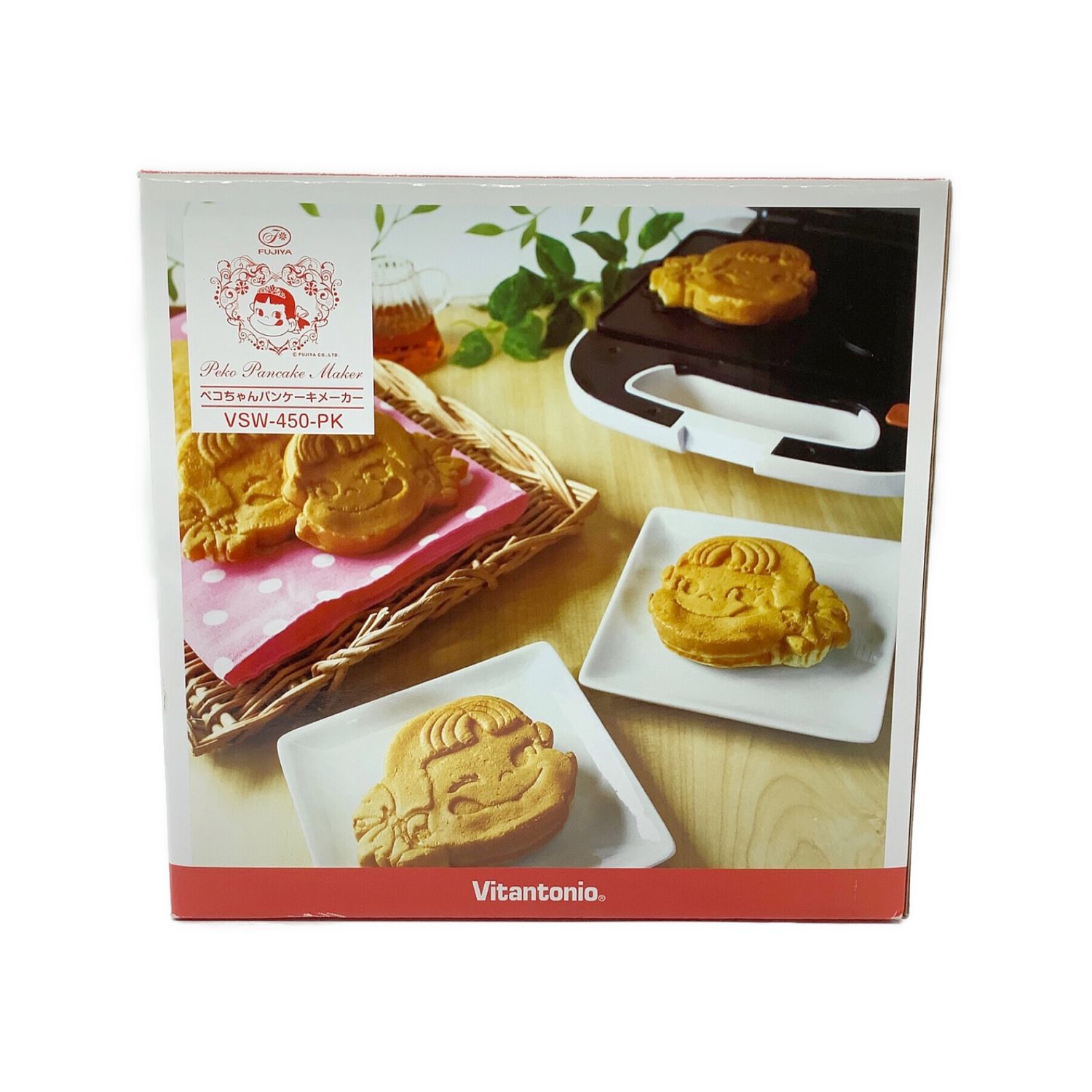 VITANTONIO パンケーキメーカー ペコちゃん VSW-450-PK 希少 【公式通販】