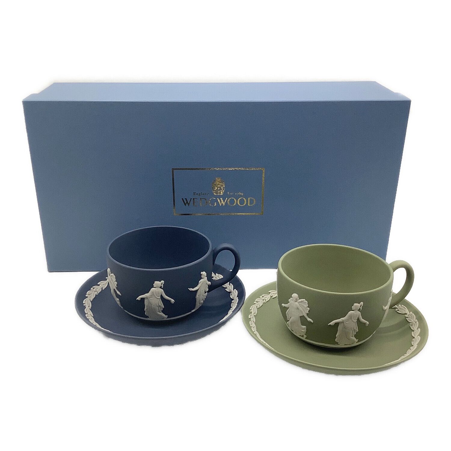 Wedgwood (ウェッジウッド) カップ&ソーサー ポートランドブルー