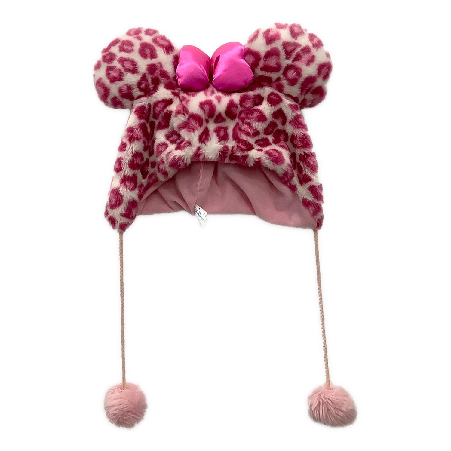 ヒョウ柄 ミニー マフラーファンキャップ ディズニー ミニーマウス