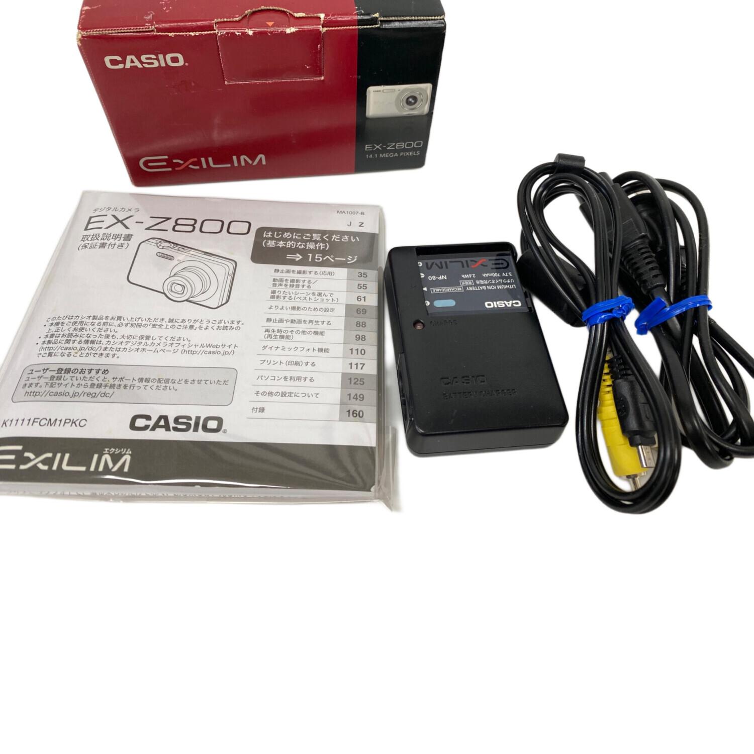 CASIO (カシオ) コンパクトデジタルカメラ EX-Z800｜トレファクONLINE