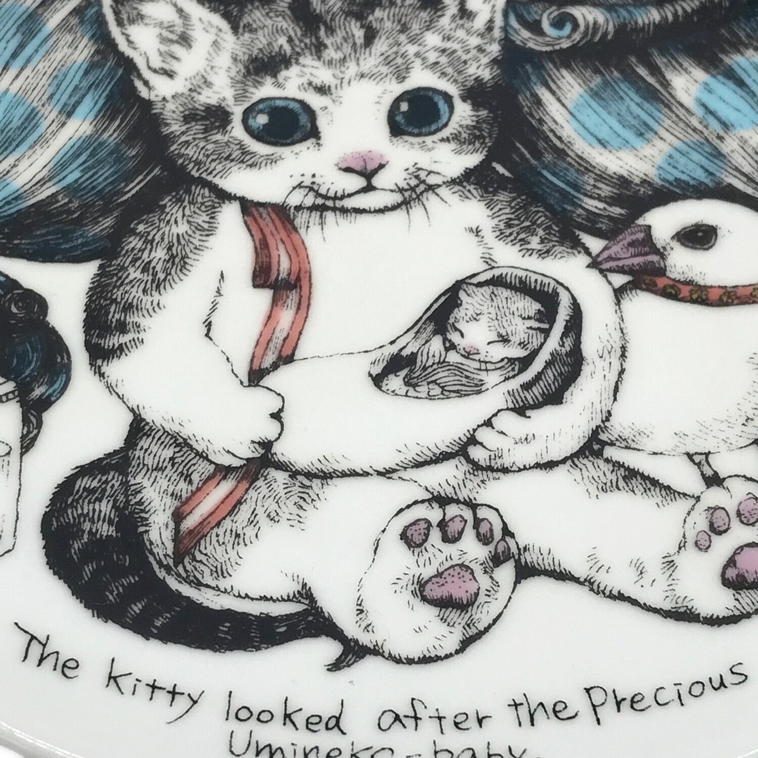 ヒグチユウコ 複製画 ねことニャンコ 複製画 まねきニャンコ – ボリス