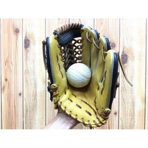 DAVID (ダビド) 軟式グローブ D.DAVID SHOCK イエロー×ブラック D