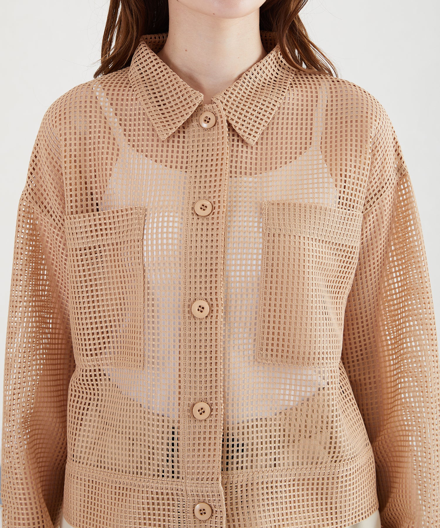 メッシュクロップドシャツ/AC3313 – ORIENTALTRAFFIC