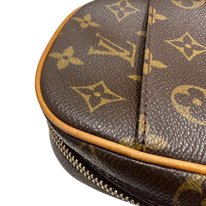 ルイ・ヴィトン LOUIS VUITTON ポシェットガンジュ ブラウン ゴールド