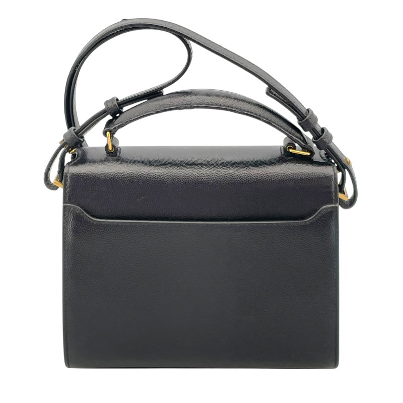 サンローラン SAINT LAURENT カサンドラ トップ ハンドバッグ ブラック