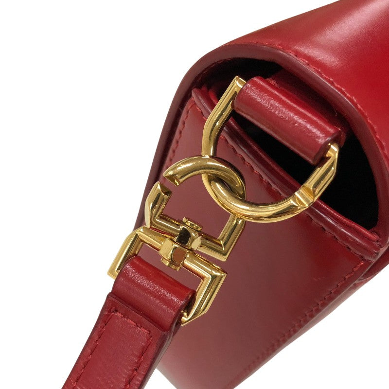 ジバンシィ GIVENCHY 4G チェーン ミディアム バッグ レッド ゴールド