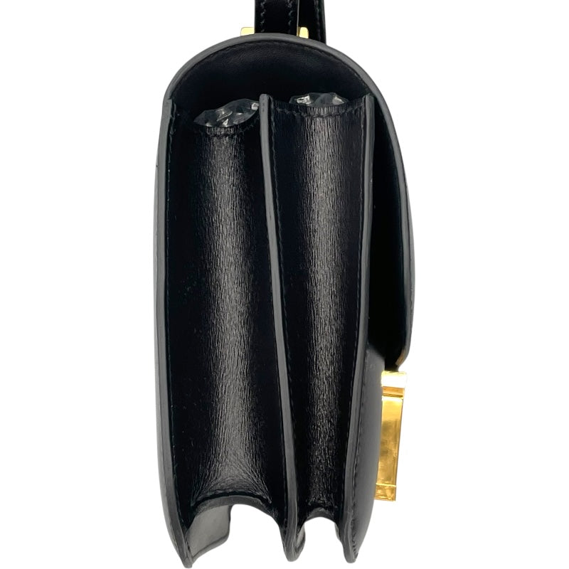 エルメス HERMES コンスタンス3 ミニ ミロワール K刻 ブラック GD金具