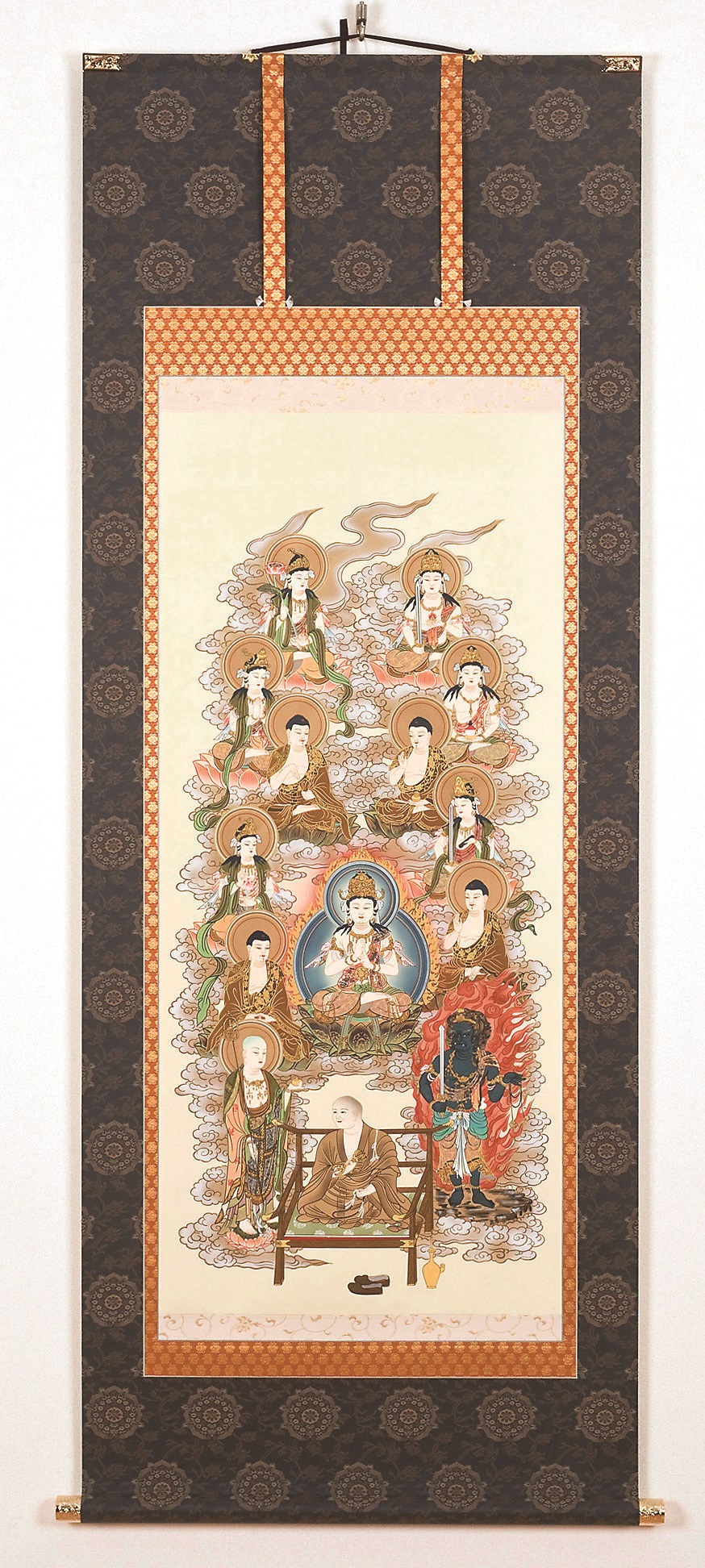 阿波掛軸堂 / K-05 真言十三佛大師付【絹本肉筆】(伊藤香川）