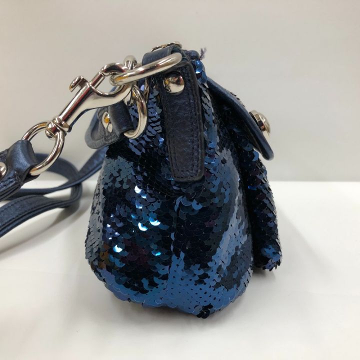 COACH コーチ ポピー 2WAYショルダーバッグ 15381 ブルー シークイン