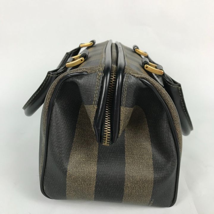 FENDI フェンディ ペカン柄 ミニボストンバッグ ハンドバッグ ブラウン