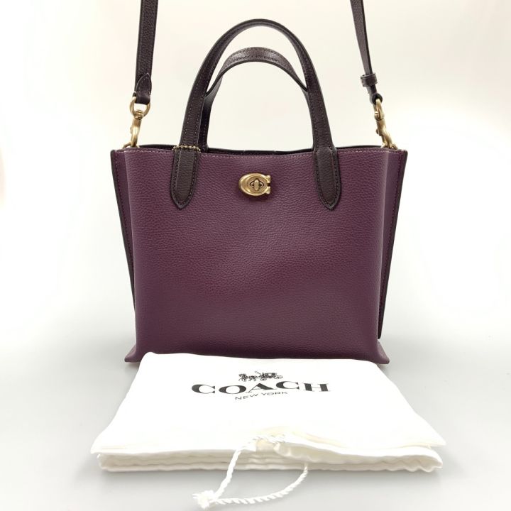 COACH コーチ ウィロウ トート 24 カラーブロック 2WAY トートバッグ