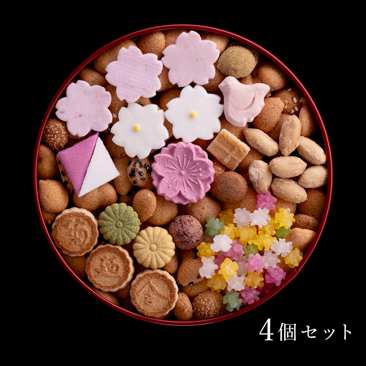 桜色缶 4個セット| 登録商標 冨貴寄（ふきよせ） | 銀座菊廼舎〈公式