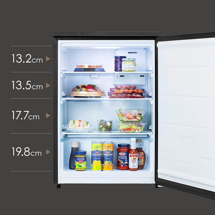 冷蔵庫 66L 奥行スリム IRSN-7A-W