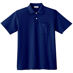 半袖ポロシャツ PS07N 上 ネイビー| 作業服・作業着 | 【ミドリ