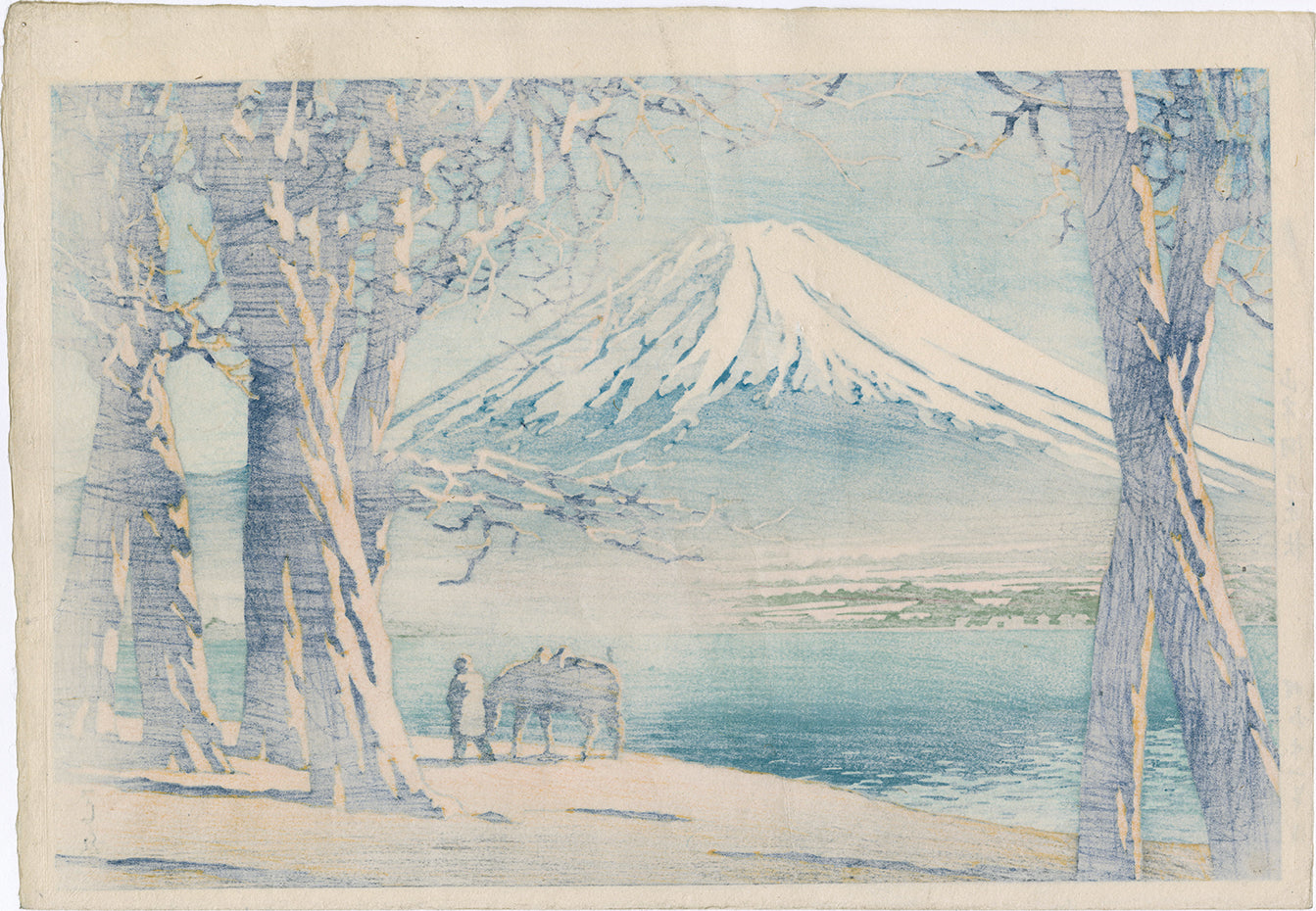 巴水: 山中湖の晩秋 – Egenolf Gallery Japanese Prints