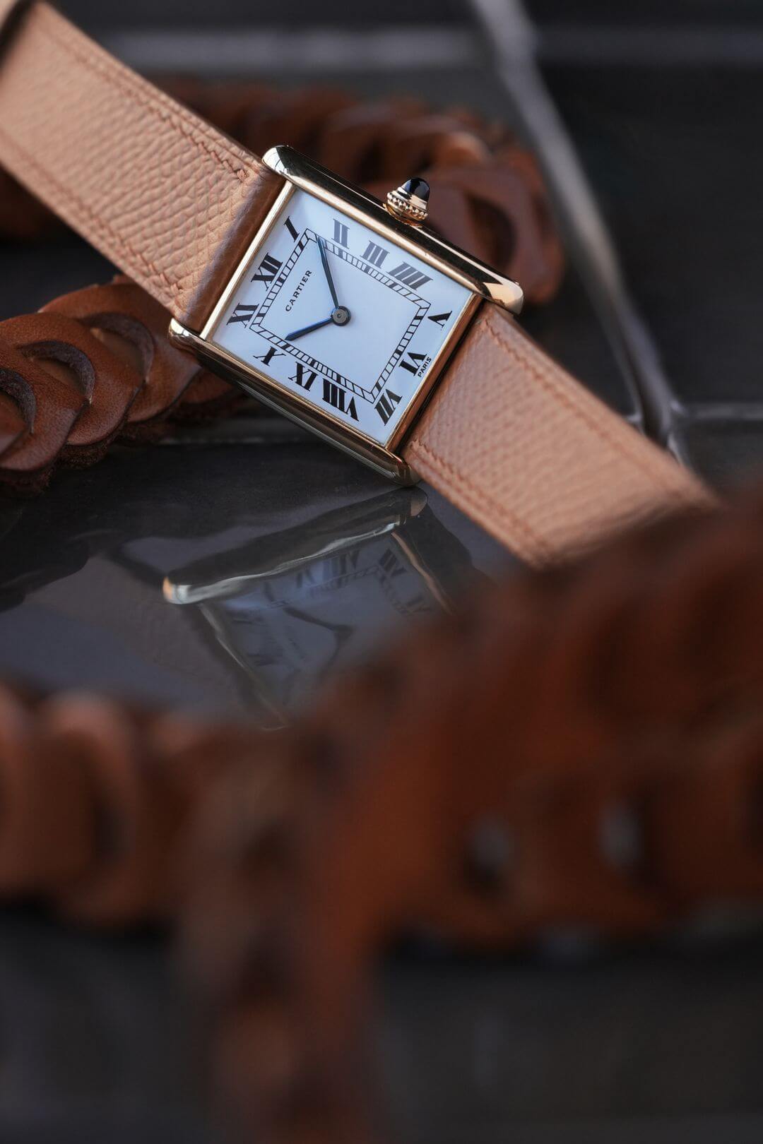 カルティエ/タンクルイカルティエLMエクストラフラット/PARISホワイト