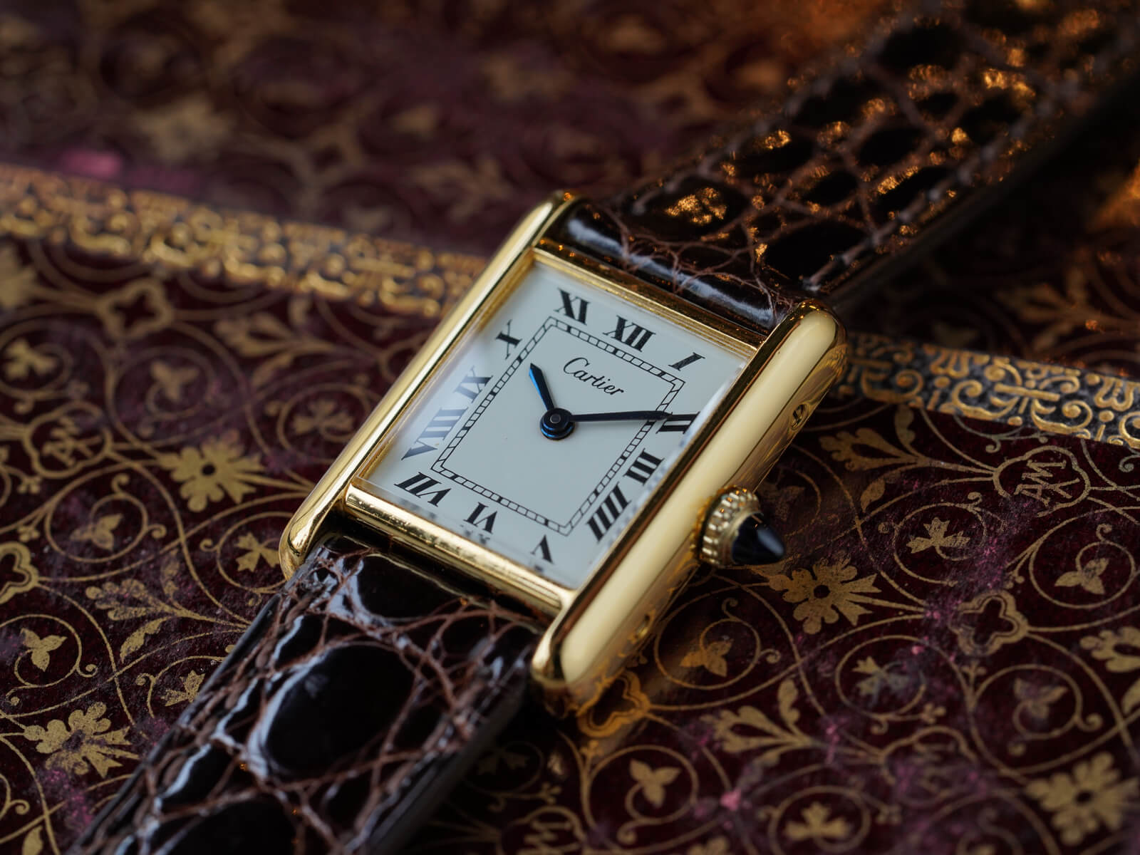 カルティエ/プレマストタンクSM/ホワイトローマンダイヤル/Cartier/Pre