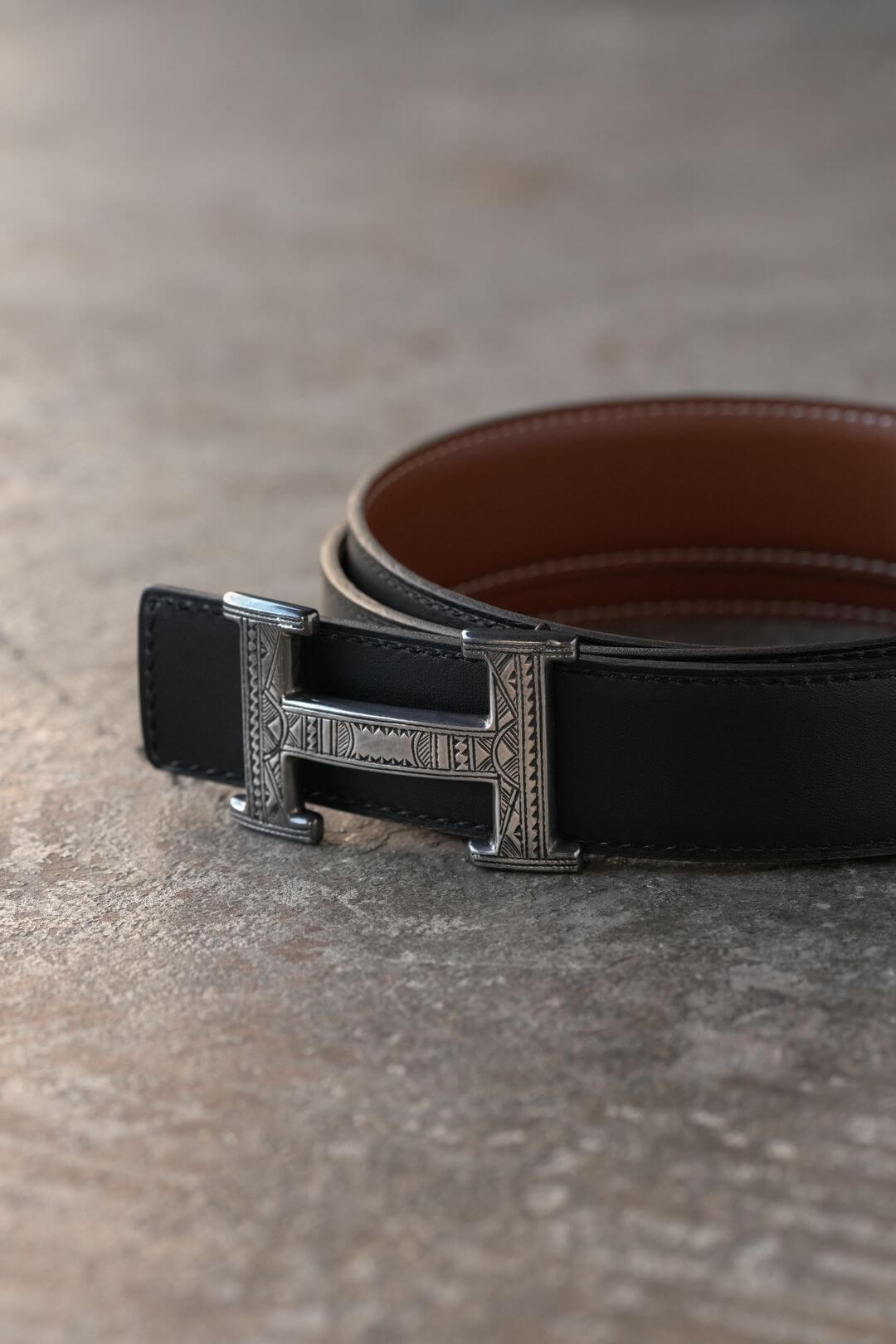 エルメス/トゥアレグ/リバーシブルレザーベルト/Hermes/Touareg Buckle