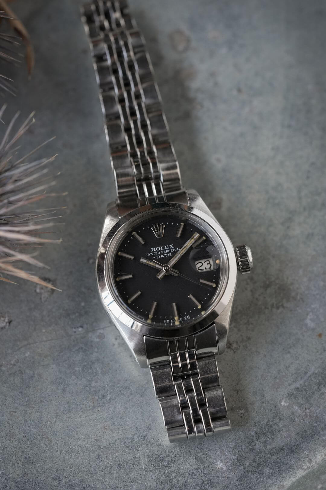 ロレックス/ワイドボーイマットブラックダイヤル/Oyster Perpetual