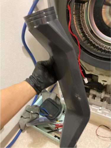 シャープ:ドラム式洗濯機:ES-G112の分解クリーニングを行いました