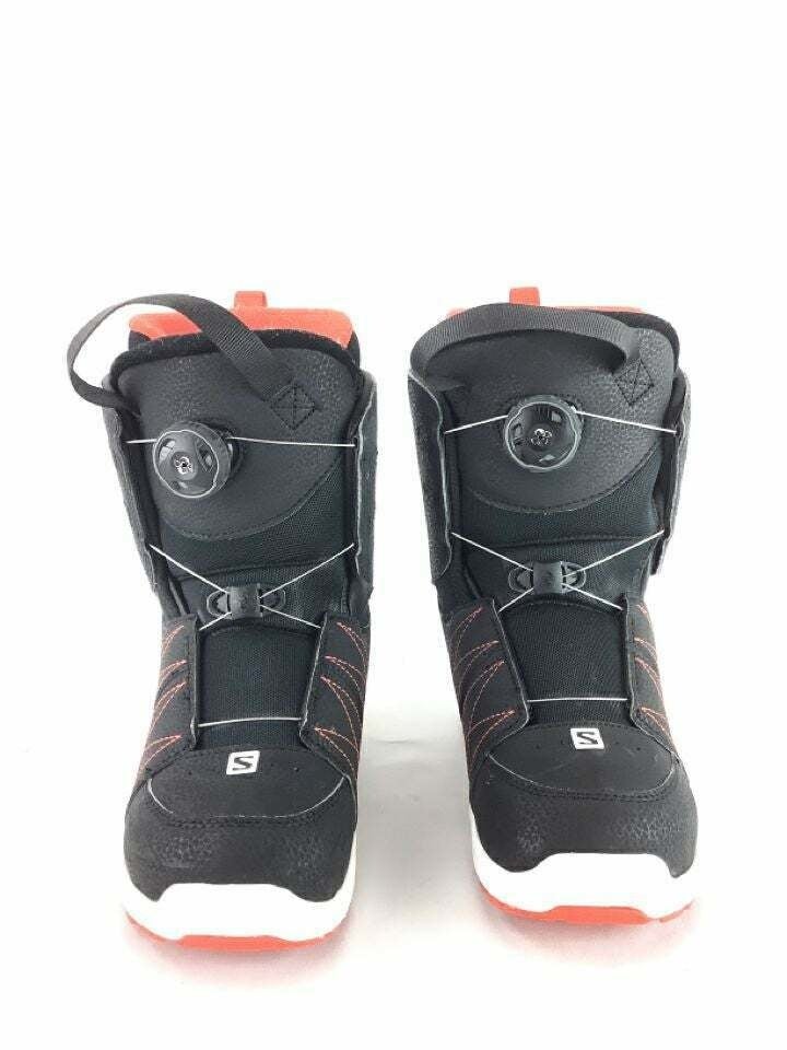 Salomon Launch Boa Jr. Kids Black/Red Size 2.5 Boa Snowboard Boots