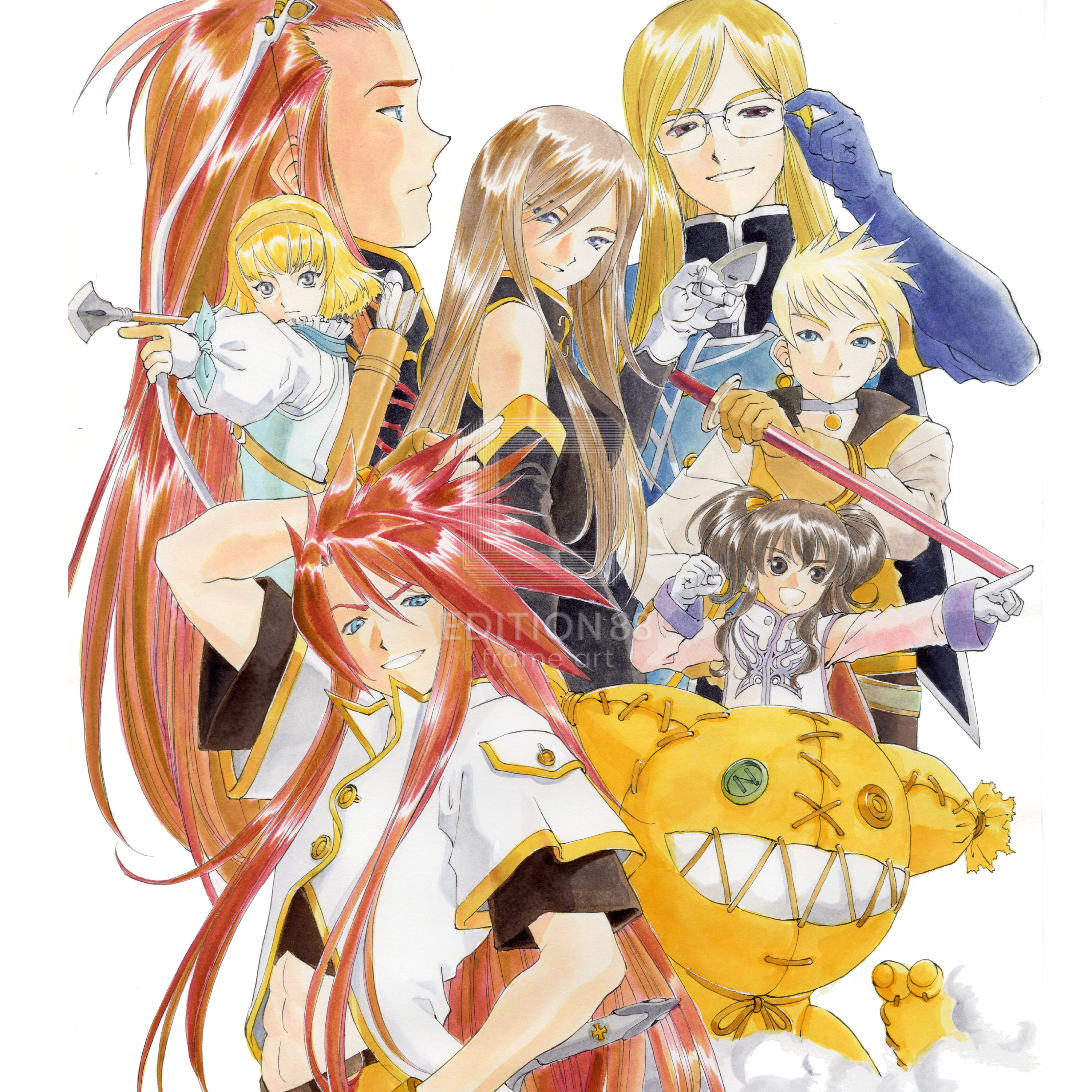 テイルズ オブ ジ アビス」88グラフ1/藤島康介（箔押しサイン入り）