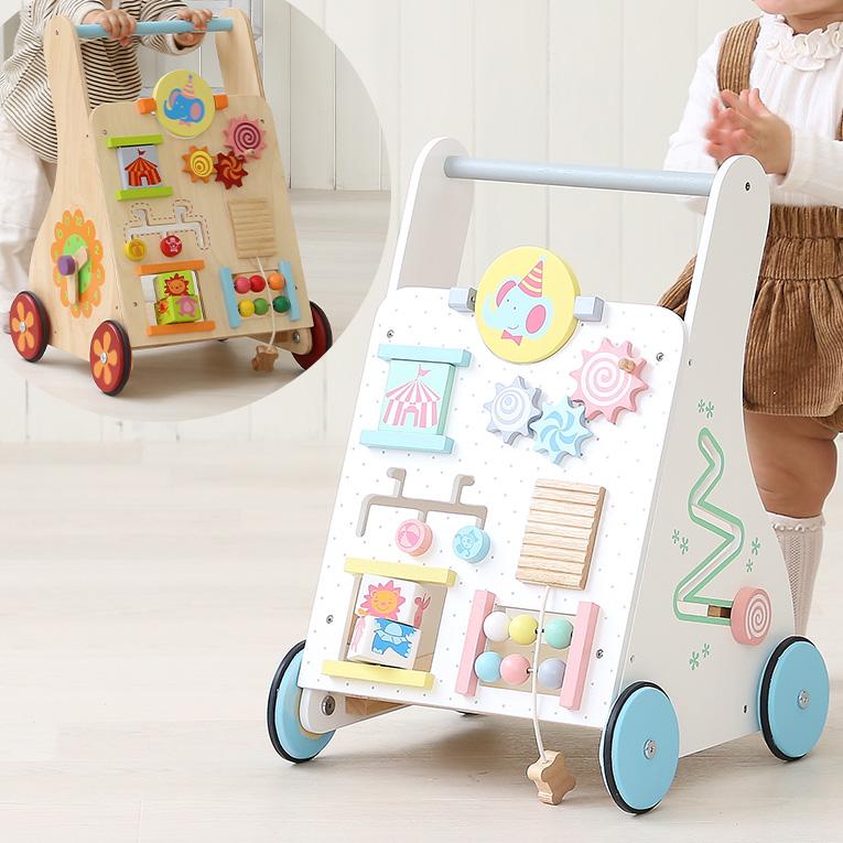 木のおもちゃの手押し車ならベビーファーストウォーカー｜通販・1歳