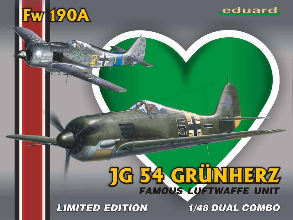 Fw 190A JG-54 Grünherz DUAL COMBO 1/48 - エデュアルドeショップ