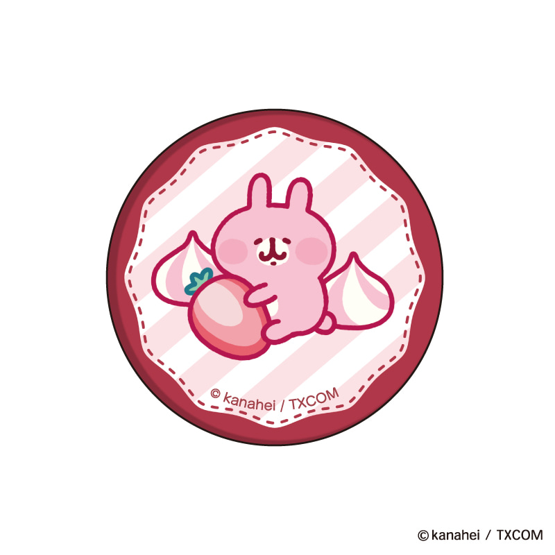 缶バッジ「カナヘイの小動物」09/うさぎ(20thピンク)｜アニメ