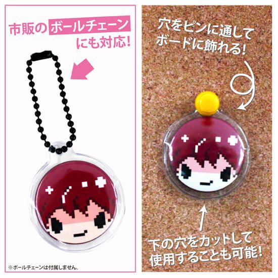 つながるストラップ穴付 缶バッジカバー・57mm【推し活】｜アニメ