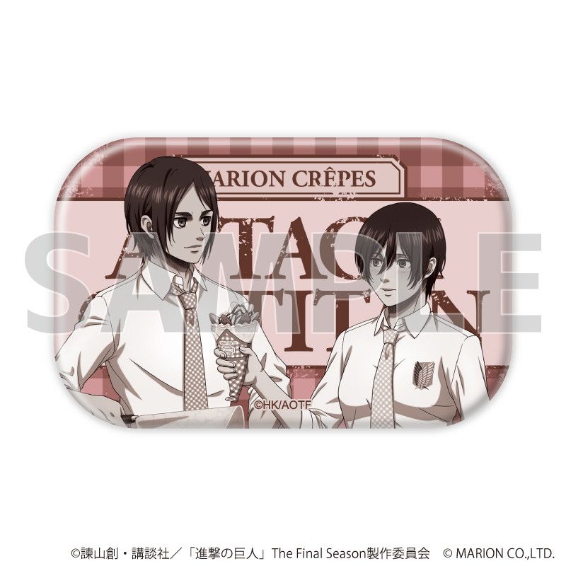 在庫ラスト】進撃の巨人 スクエア缶 リヴァイ 3種類 オルオ グンタ