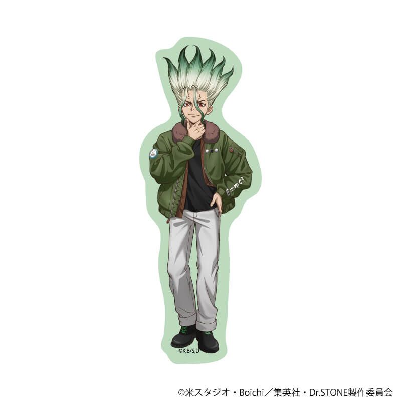 ダイカットステッカー「Dr.STONE」01/石神千空 フライトジャケットver
