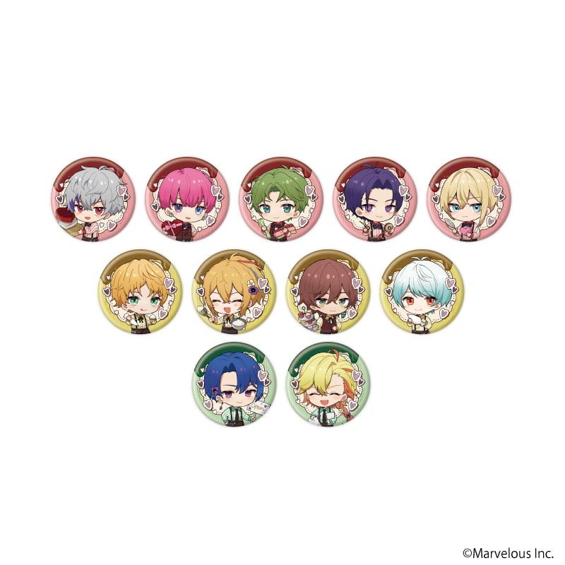 缶バッジ「千銃士:Rhodoknight」52/バレンタインver. コンプリート